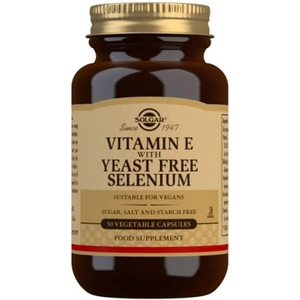 Solgar Vitamin E with Yeast Free Selenium (50 Vegetable Capsules)
