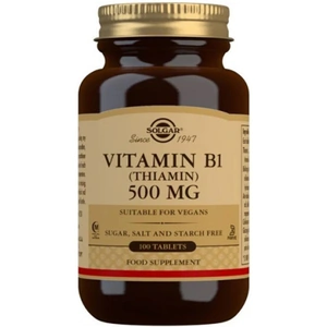 Solgar Vitamin B1 (Thiamin) 500mg (100 Tablets) (Case of 6)