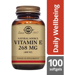 Solgar Natural Vitamin E 268mg, 400iu, 100 SoftGels