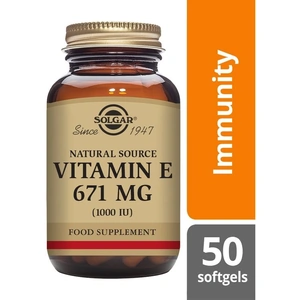 Solgar Natural Vitamin E 671mg, 1000iu, 50 SoftGels