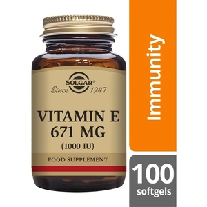 Solgar Natural Vitamin E 671mg, 1000iu, 100 SoftGels