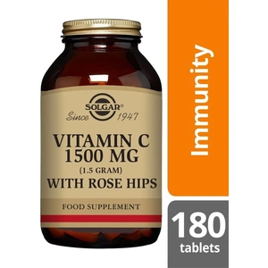 Solgar Vitamin C with Rose Hips, 1500mg, 180 Tablets