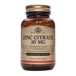 Solgar Zinc Citrate 30mg 100's (Currently Unavailable)