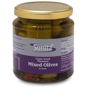 Sunita Sunita Marinated Mixed Olives 275g (Case of 6)