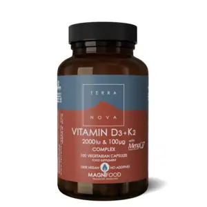 Terranova Vitamin D3 + Vitamin K2 2000iu & 100ug Complex - 100's
