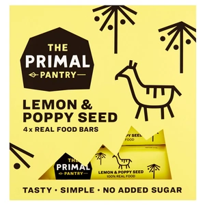 The Primal Pantry Lemon & Poppy Seed Multipack (30gx4x12) (120g x 12)