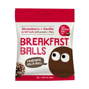 The Protein Ball Co. Strawb + Vanilla Bal 45g x 10