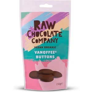 The Raw Chocolate Company Vegan, Organic Vanoffee Chocolate Buttons 150g (2 minimum)