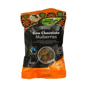 The Raw Chocolate Company Ltd The Raw Chocolate Co Raw Chocolate Mulberries Organic Fairtrade 28g x 12