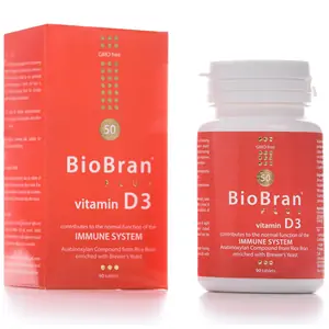 The Really Healthy Company BioBran Plus Vitamin D3 90's
