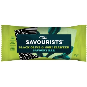 The Savourists Black Olive Nori Seaweed Bar 40g (12 minimum)