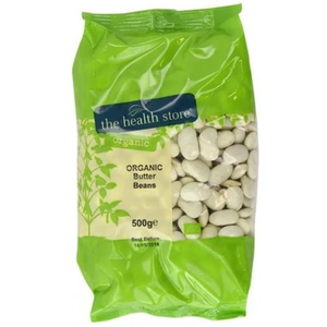 THS ORGANIC BEANS THS Org Butter Beans - 500g (Case of 6) (6 minimum)