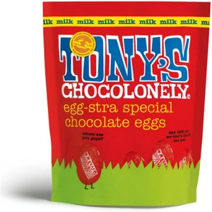 Tony's Chocolonely Mini Milk Chocolate Easter Eggs Pouch - 180g
