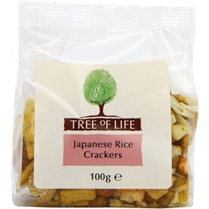 Tree of Life Crackers - Japanese Rice - 100g x 6 (Case of 6)