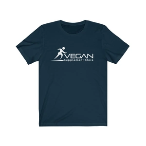 Vegan Supplement Store Unisex Jersey Short Sleeve Tee, Navy / M