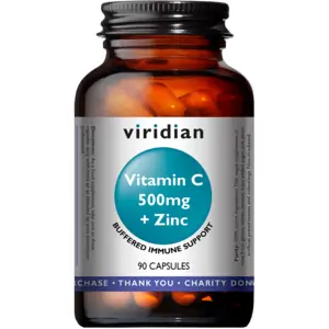 Viridian Vitamin C 500mg + Zinc - 90's