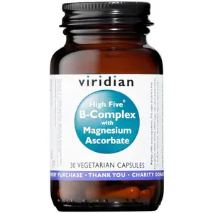 Viridian HIGH FIVE B-Complex with Mag Ascorbate - 30's