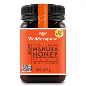 Wedderspoon Raw Monofloral Manuka Honey K Factor 16 - 500g