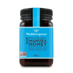 Wedderspoon Raw Multifloral Manuka Honey KFactor 12 - 500g