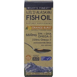 Wiley's Finest Orange Burst Liquid Fish Oil, 250ml